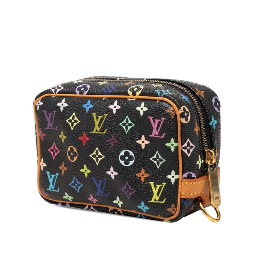 Louis Vuitton Monogram Multicolore Trousse Wapity Black Very good condition - Back View