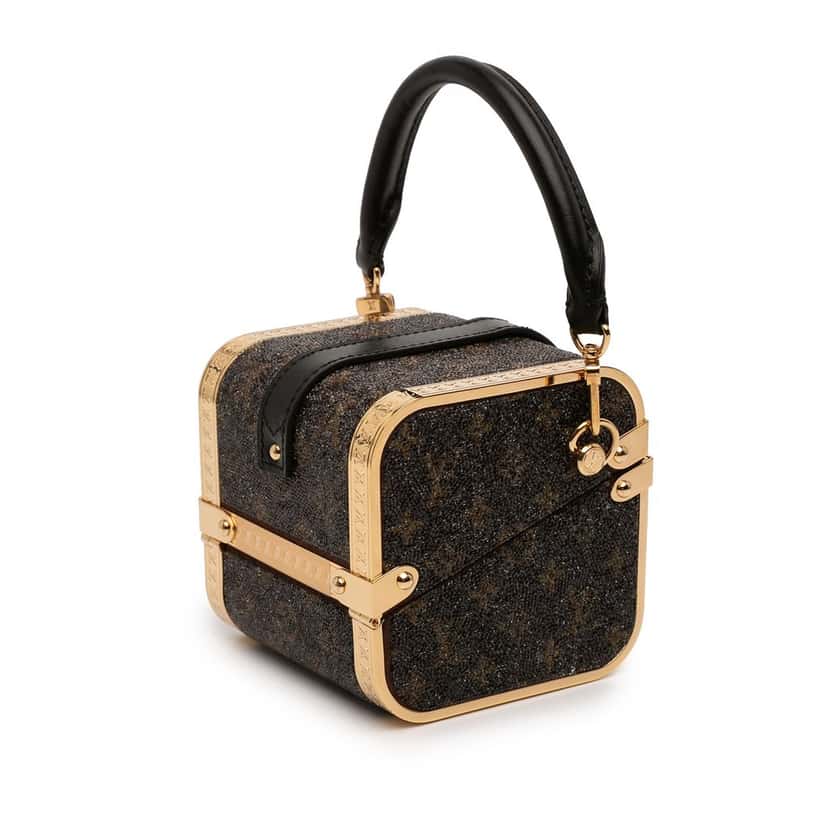 Louis Vuitton Sea Treasure Monogram Satin Treasure Box Satchel Brown Very good condition - Back View