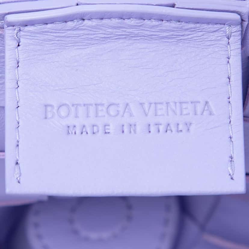 Bottega Veneta Baby Lambskin Intrecciato Sardine Purple Leather Very good condition - Box View