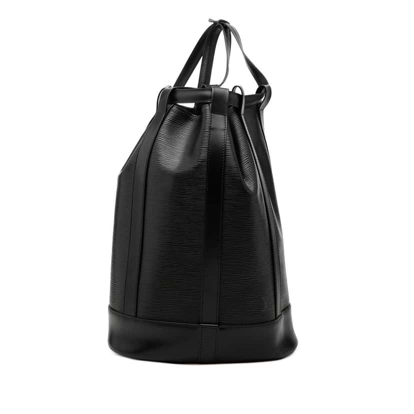 Louis Vuitton Epi Randonnee PM Black Leather Very good condition - Front View
