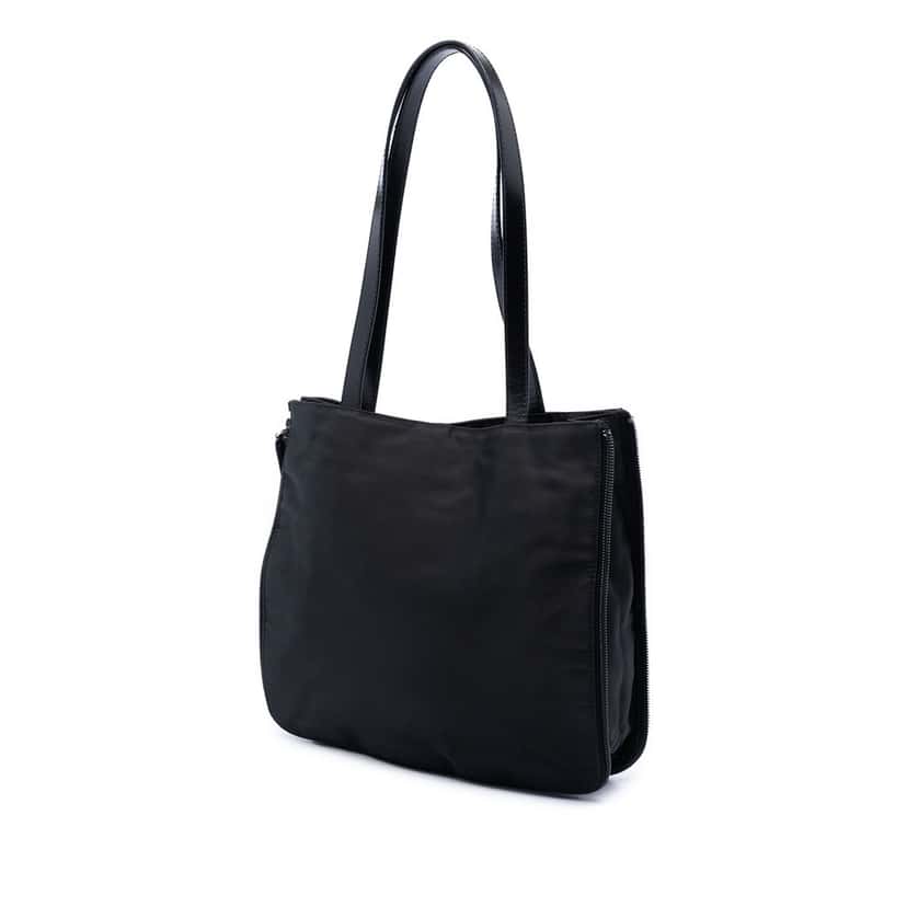 Prada Tessuto Zip Around Tote Black Very good condition - Back View