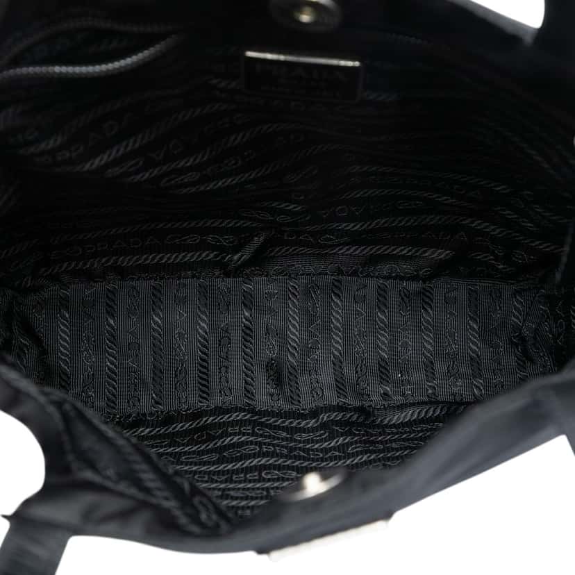 Prada Tessuto Zip Around Tote Black Very good condition - Model View