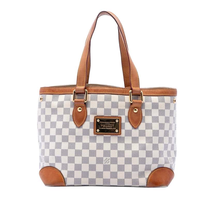 Louis Vuitton Damier Azur Hampstead PM White Very good condition - Front View