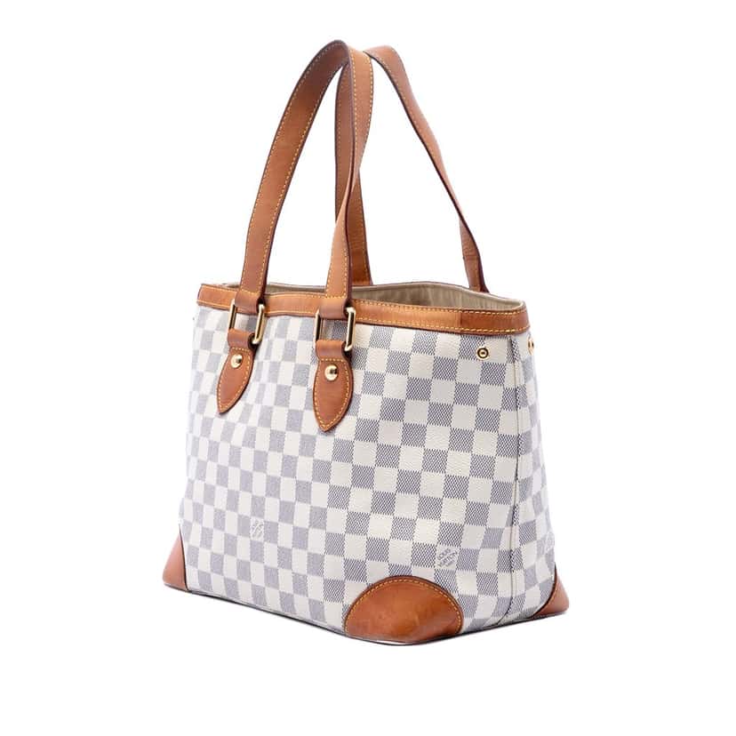 Louis Vuitton Damier Azur Hampstead PM White Very good condition - Back View