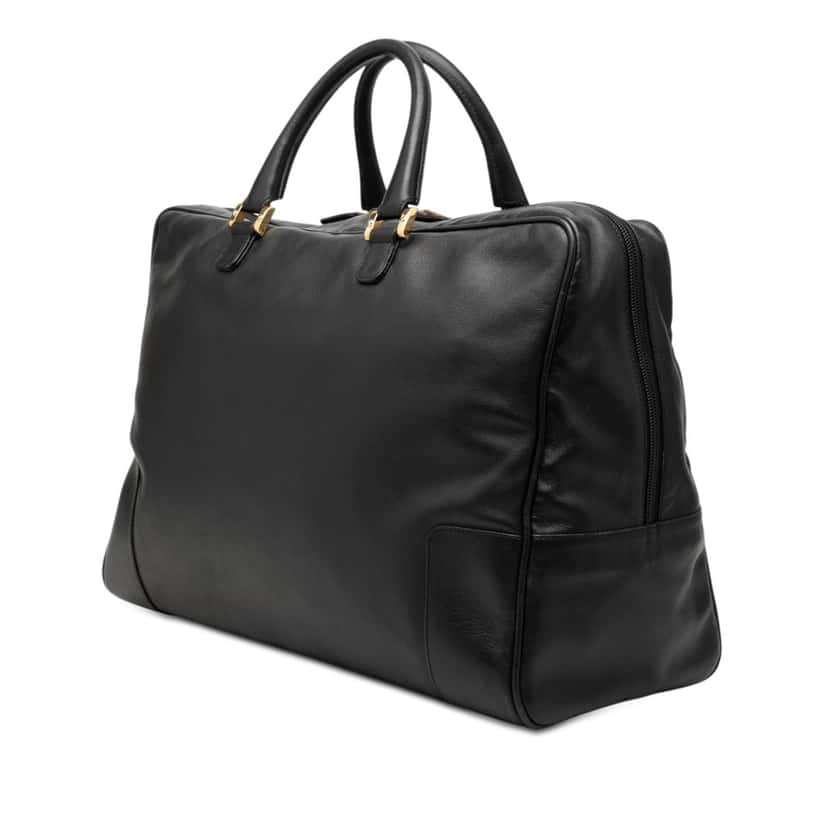 Loewe Leather Amazona 40 Black Leather Very good condition - Back View