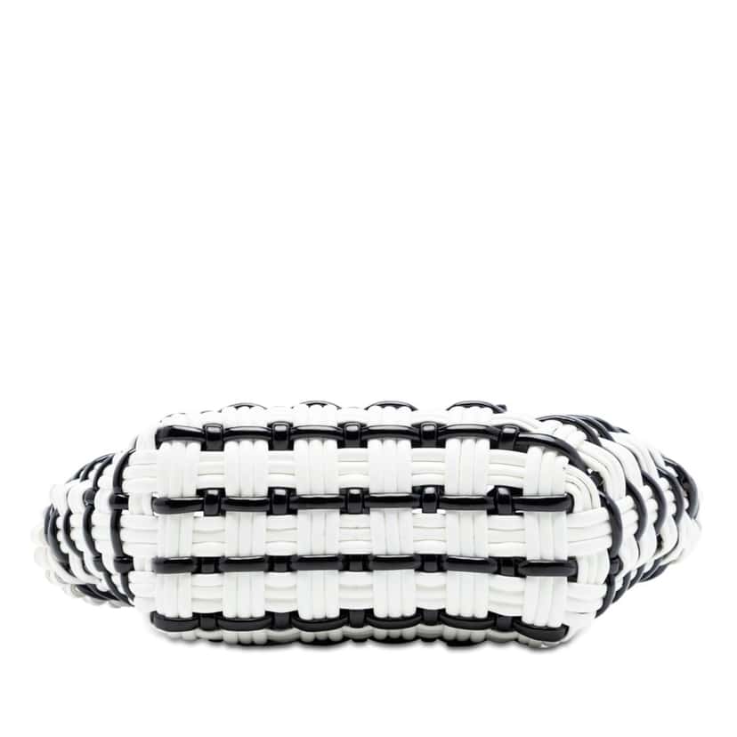 Balenciaga Faux Leather Bistro Basket Bag XXS White Very good condition - Inside View