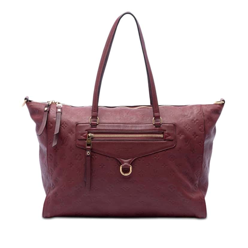 Louis Vuitton Monogram Empreinte Lumineuse GM Red Leather Very good condition - Front View