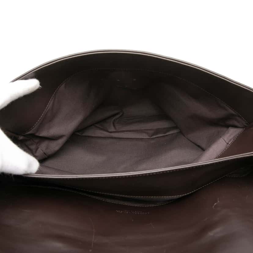 Bottega Veneta Nappa Intrecciato Briefcase Brown Leather Very good condition - Model View
