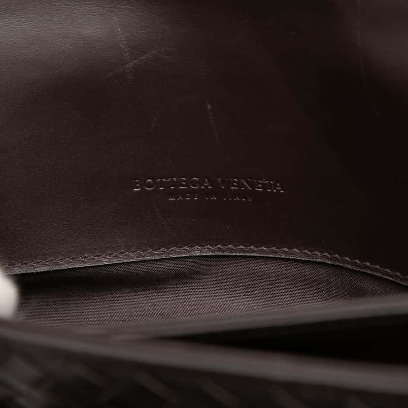 Bottega Veneta Nappa Intrecciato Briefcase Brown Leather Very good condition - Box View
