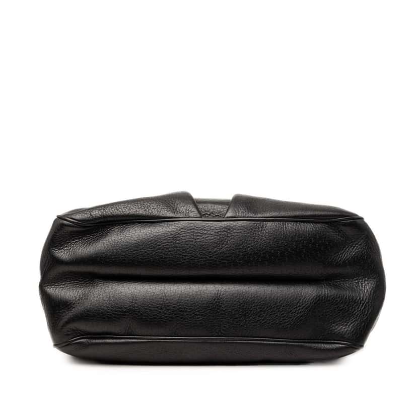 Salvatore Ferragamo Leather Gancini Flap Handbag Black Leather Very good condition - Inside View