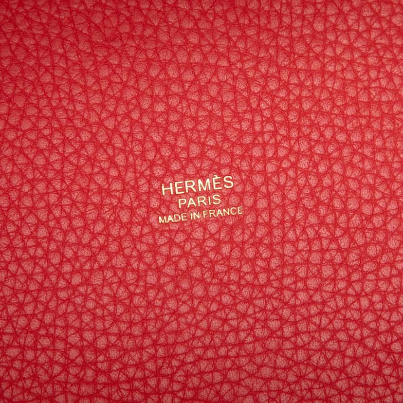 Hermès Clemence Picotin Lock 18 Red Leather Very good condition - Box View