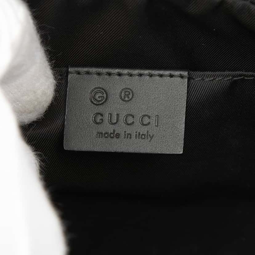 Gucci Canvas Techno Web Belt Bag Black Very good condition - Box View