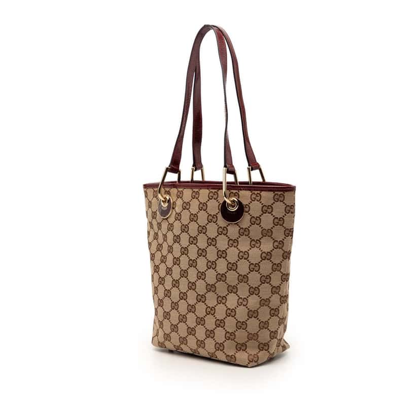 Gucci GG Canvas Eclipse Tote Beige Very good condition - Back View