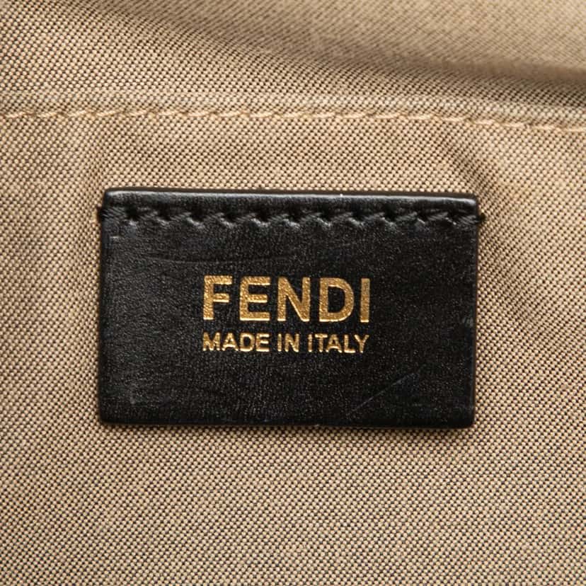 Fendi Mini Canvas Colorblock Chameleon Satchel Beige Very good condition - Box View