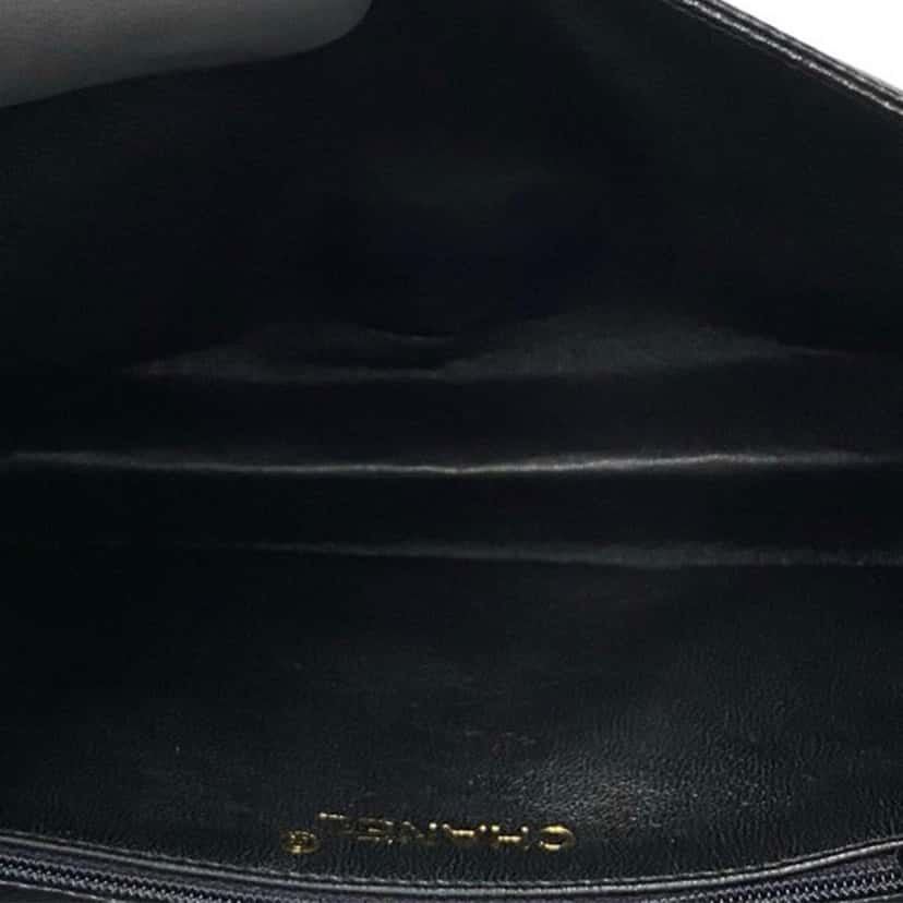 Chanel CC Lambskin Bow Chain Crossbody Black Leather Very good condition - Box View