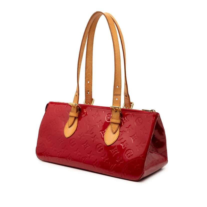 Louis Vuitton Monogram Vernis Rosewood Avenue Red Leather Good condition - Back View