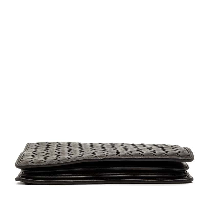 Bottega Veneta Nappa Intrecciato Flap Crossbody Black Leather Never worn, with tag - Inside View