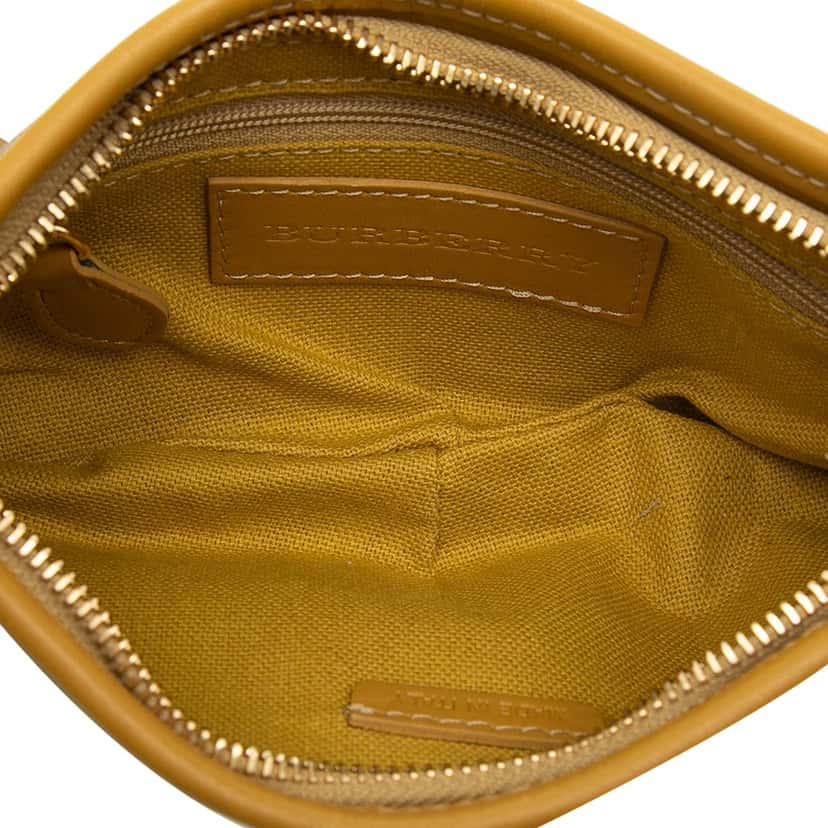Burberry Studded Haymarket Check Coated Canvas Canterbury Crossbody Beige Very good condition - Model View