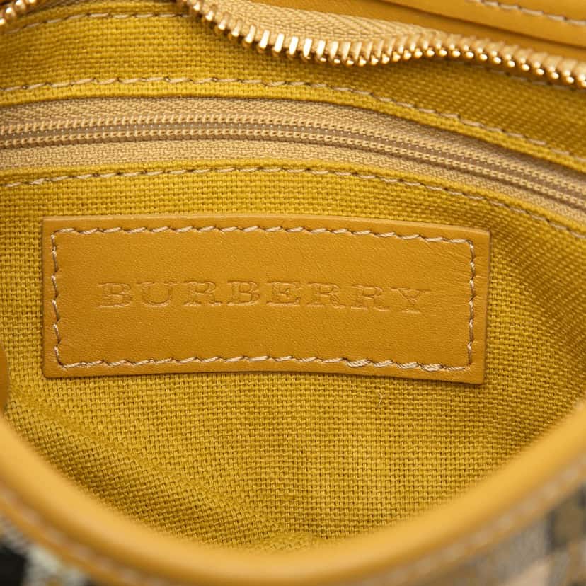 Burberry Studded Haymarket Check Coated Canvas Canterbury Crossbody Beige Very good condition - Box View