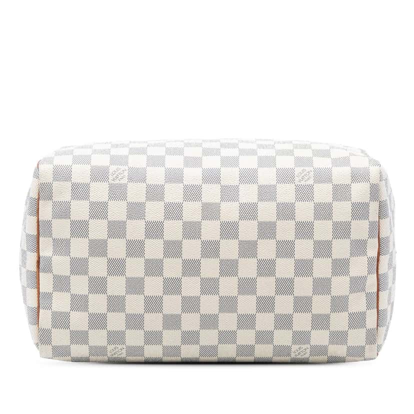 Louis Vuitton Damier Azur Speedy 30 White Very good condition - Inside View