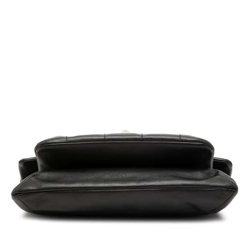 Chanel Chocolate Bar Lambskin Reissue 2.55 Shoulder Bag Black Leather Very good condition - Inside View