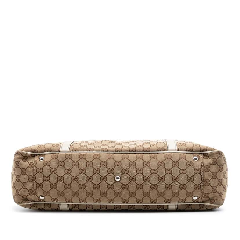 Gucci Large GG Canvas Twins Tote Beige Very good condition - Inside View