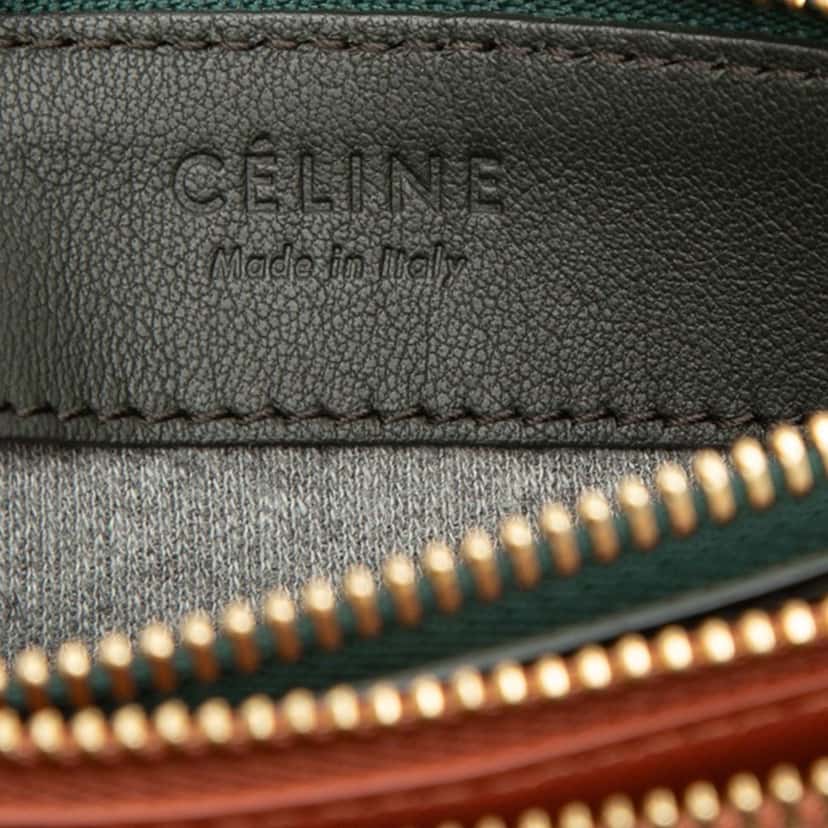 Celine Small Tricolor Lambskin Trio Crossbody Orange Leather Very good condition - Box View