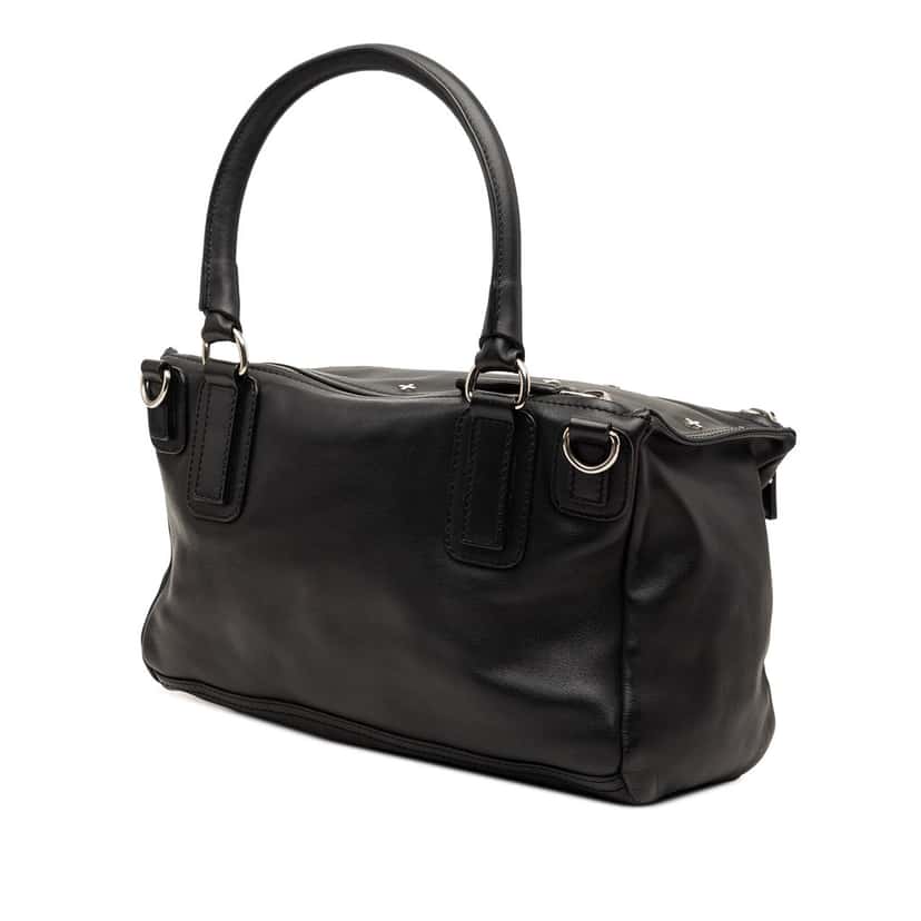 Givenchy Medium Calfskin Cross Studded Pandora Satchel Black Leather Very good condition - Back View