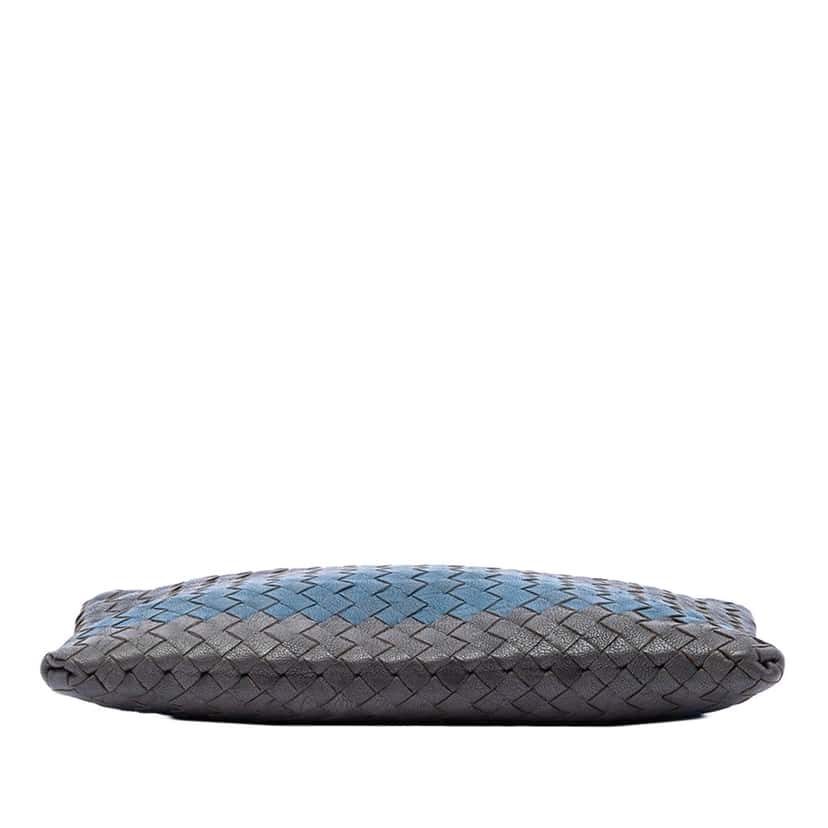 Bottega Veneta Tricolor Nappa Intrecciato Clutch Black Leather Very good condition - Inside View