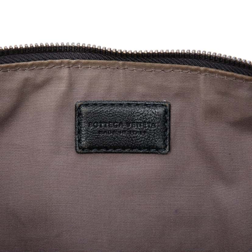 Bottega Veneta Tricolor Nappa Intrecciato Clutch Black Leather Very good condition - Box View