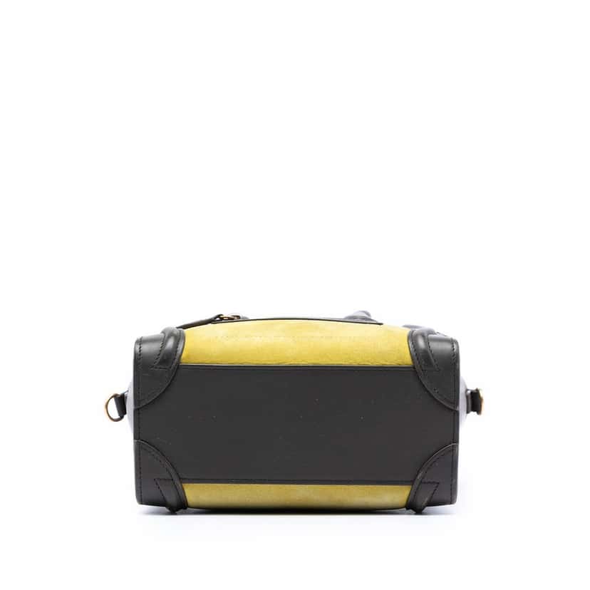 Celine Nano Tricolor Leather Luggage Tote Yellow Leather Very good condition - Inside View