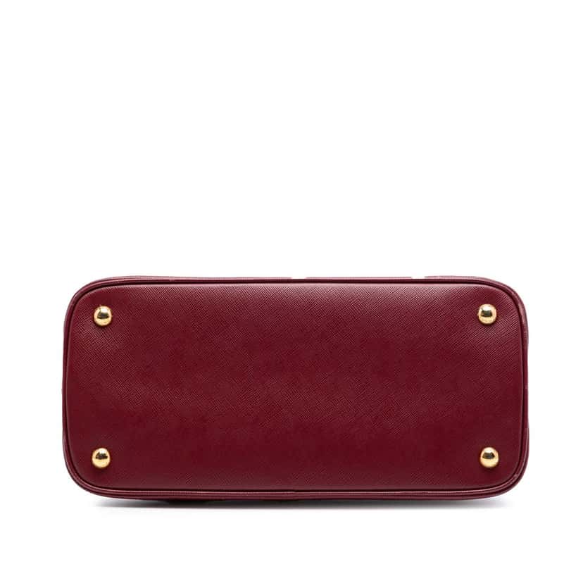 Prada Medium Saffiano Lux Open Promenade Satchel Red Leather Very good condition - Inside View