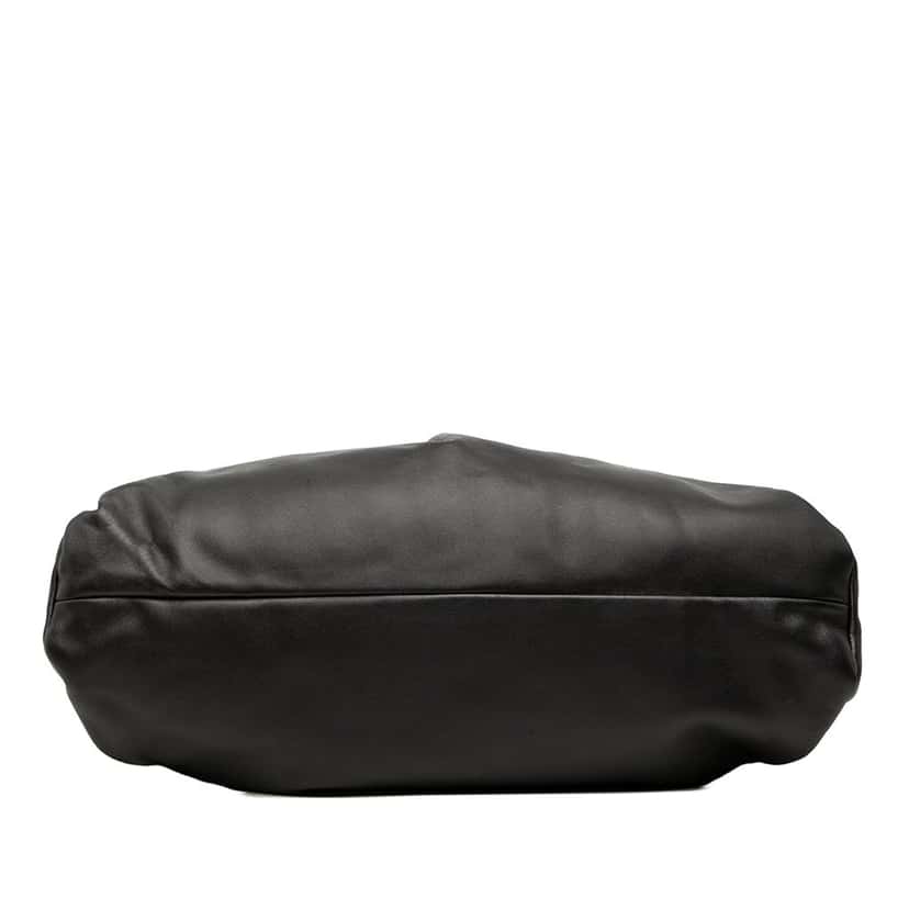 Bottega Veneta Lambskin The Shoulder Pouch Black Leather Very good condition - Inside View