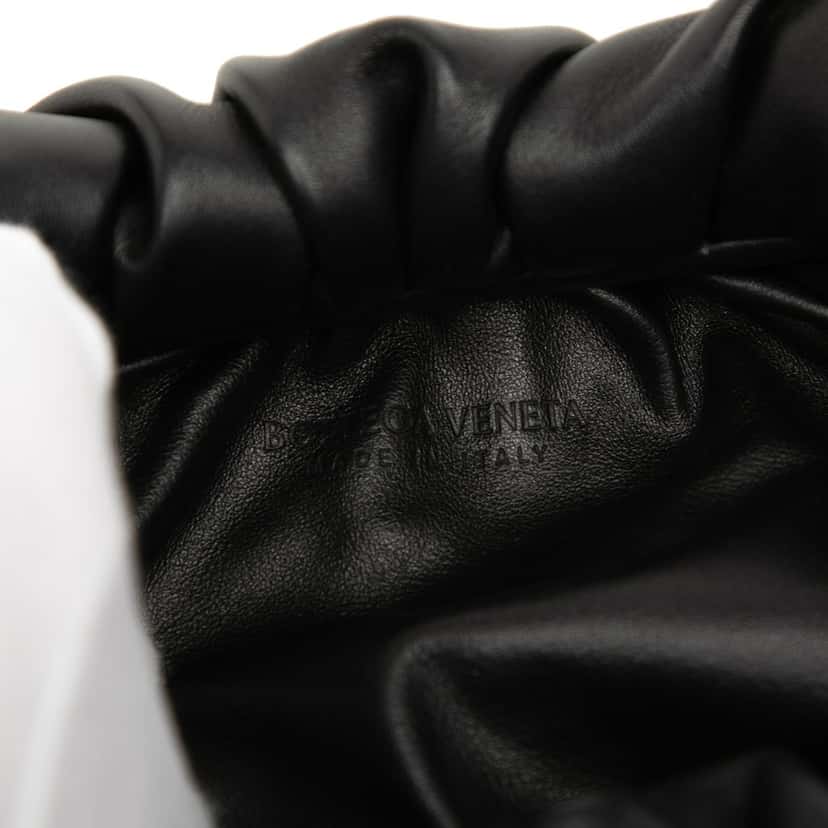 Bottega Veneta Lambskin The Shoulder Pouch Black Leather Very good condition - Box View