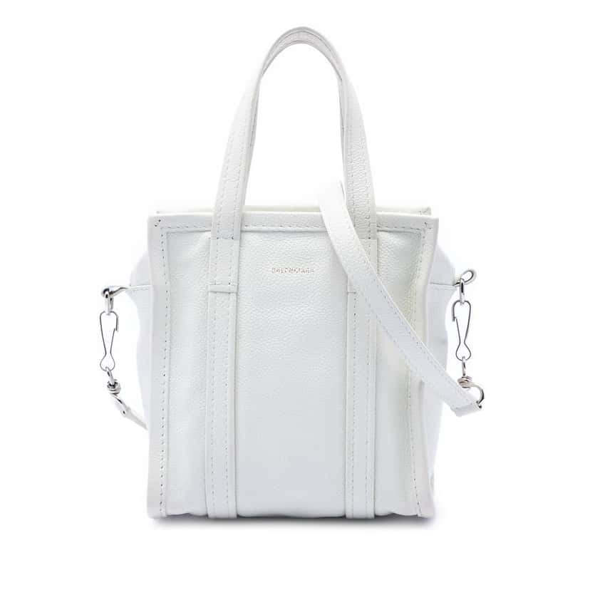 Balenciaga Lambskin Bazar Shopper Satchel XXS Beige Leather Good condition - Front View