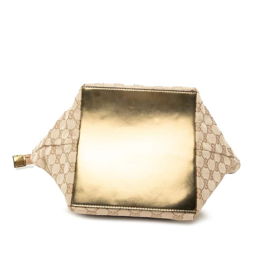 Gucci GG Canvas Web Tote Beige Very good condition - Inside View