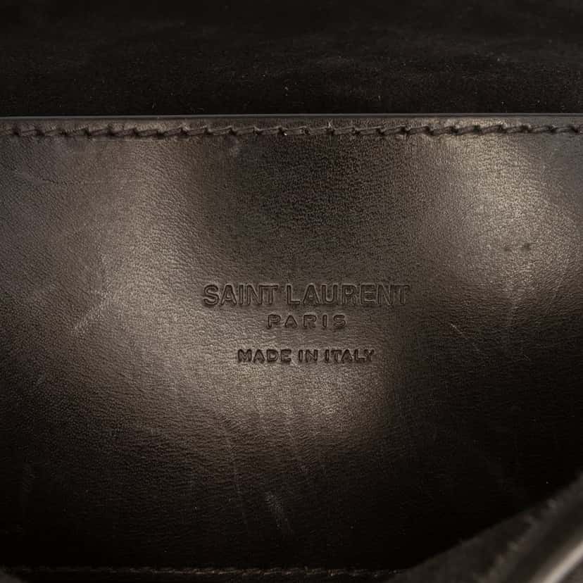 Saint Laurent Leather Tuc Box Crossbody Black Leather Good condition - Box View