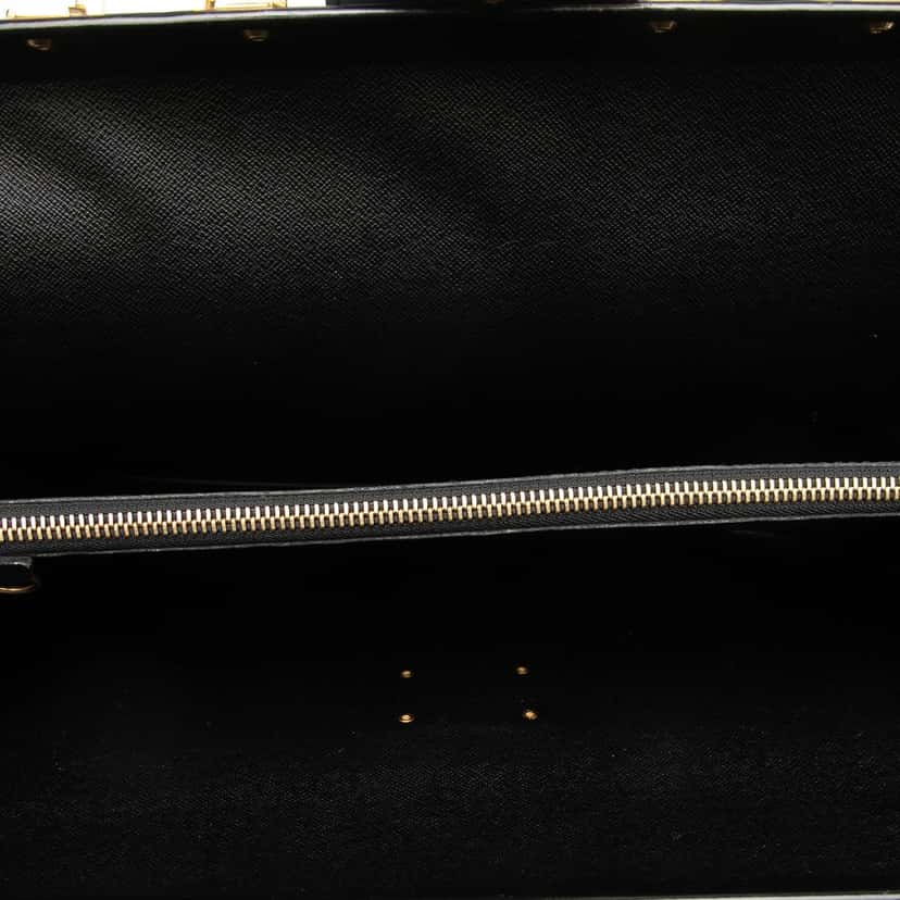 Louis Vuitton Epi Serviette Fermoir Black Leather Very good condition - Model View