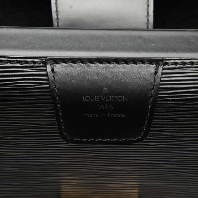 Louis Vuitton Epi Serviette Fermoir Black Leather Very good condition - Box View