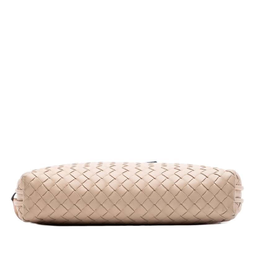 Bottega Veneta Nappa Intrecciato Nodini Crossbody Beige Leather Very good condition - Inside View