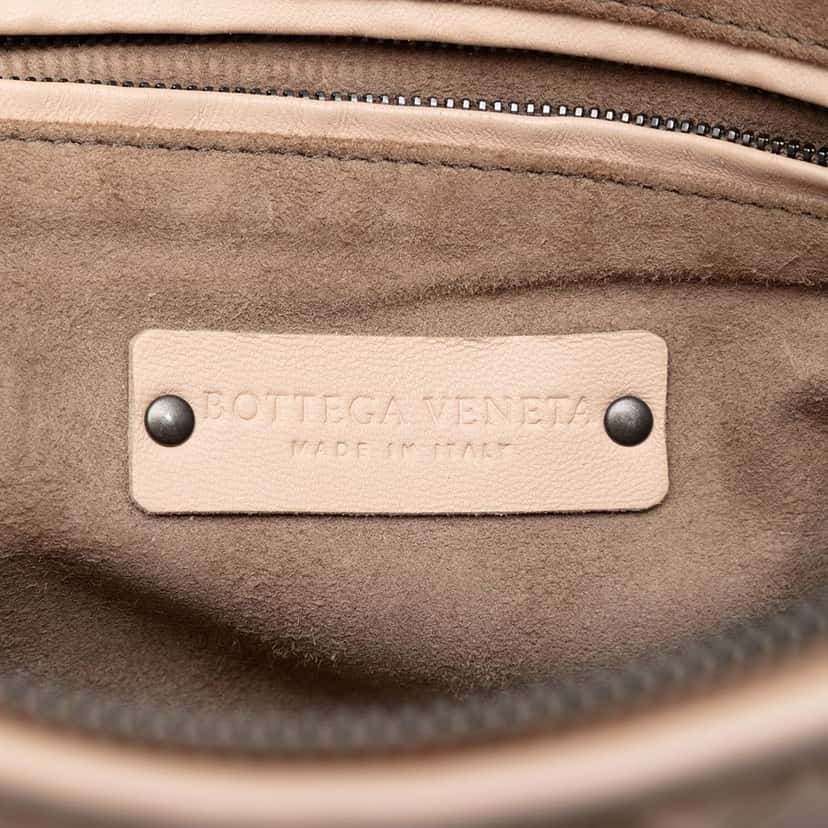 Bottega Veneta Nappa Intrecciato Nodini Crossbody Beige Leather Very good condition - Box View