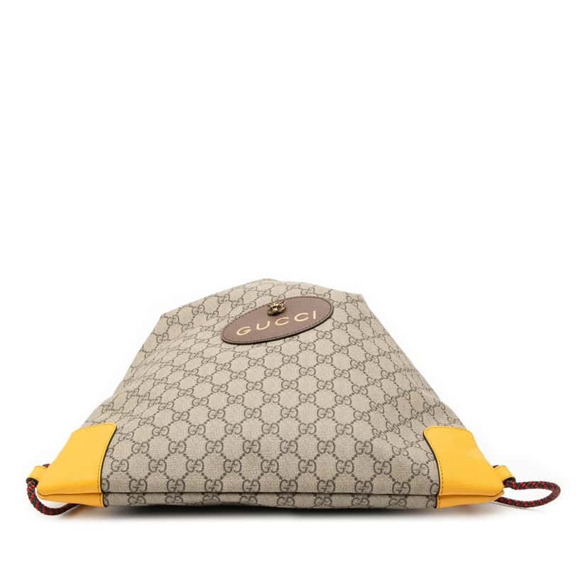 Gucci GG Supreme Animalier Backpack Beige Very good condition - Inside View