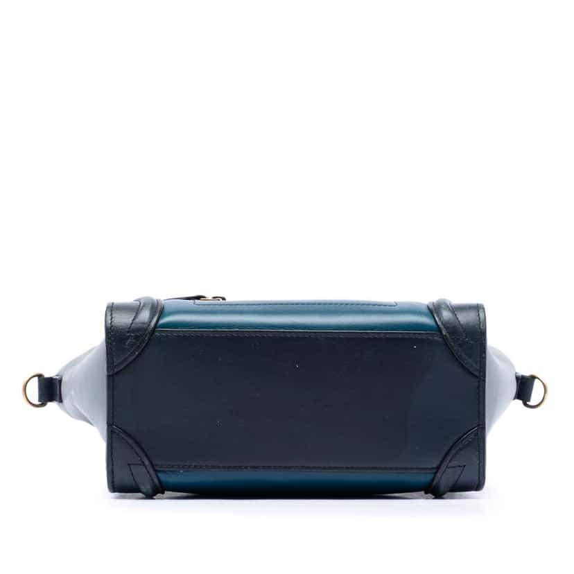 Celine Nano Tricolor Leather Luggage Tote Blue Leather Very good condition - Inside View