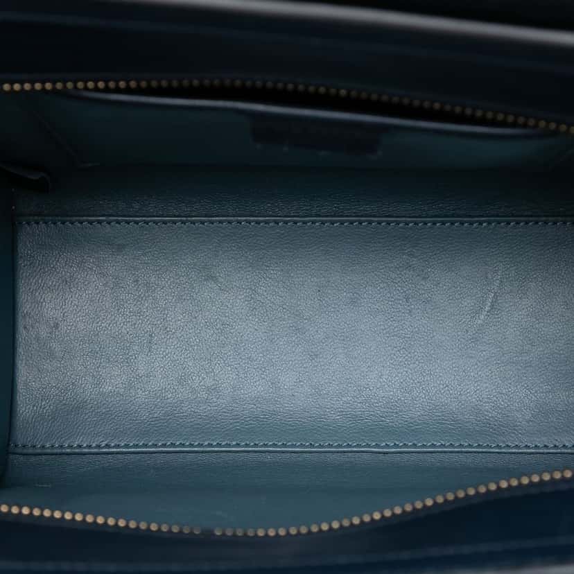 Celine Nano Tricolor Leather Luggage Tote Blue Leather Very good condition - Model View