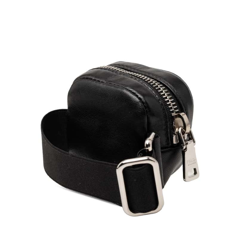 Prada Mini Leather Arm Pouch Black Leather Very good condition - Back View