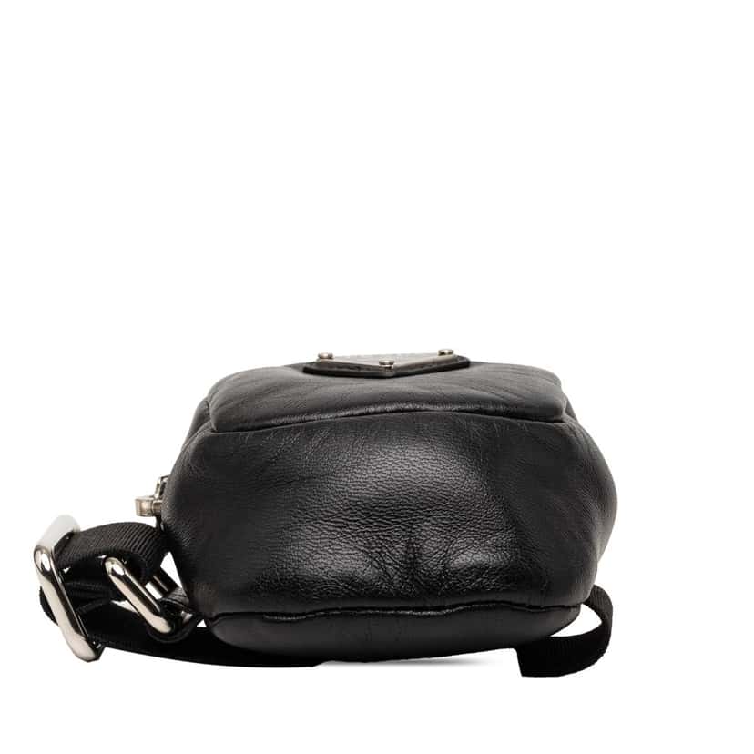 Prada Mini Leather Arm Pouch Black Leather Very good condition - Inside View
