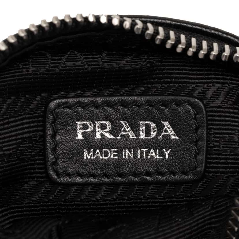 Prada Mini Leather Arm Pouch Black Leather Very good condition - Box View