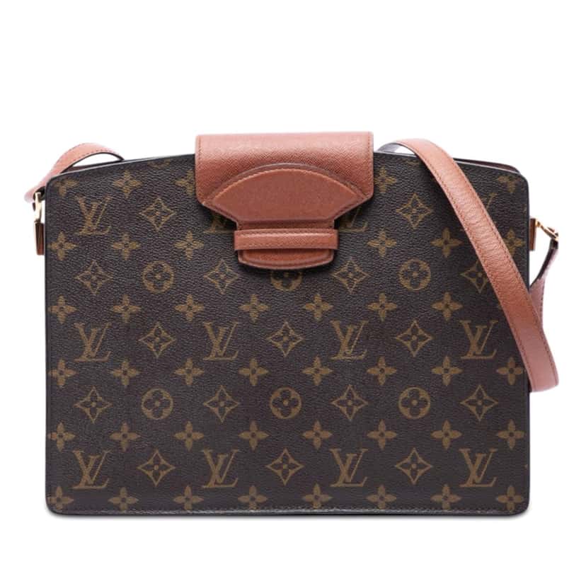 Louis Vuitton Monogram Courcelles Brown Very good condition - Front View