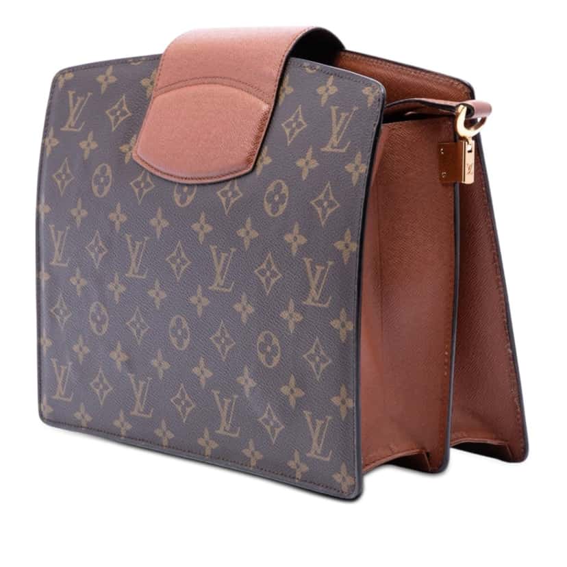 Louis Vuitton Monogram Courcelles Brown Very good condition - Back View