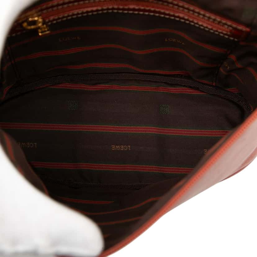 LOEWE Leather Velasquez Twist Vanity Bag Orange Leather Very good condition - Model View